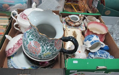 Lot 1155 - Ceramics, including oversized hand-painted...