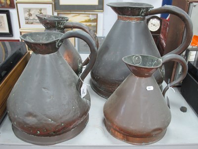 Lot 1580 - XIX Century 4 Gallon Copper Jug, XIX Century...