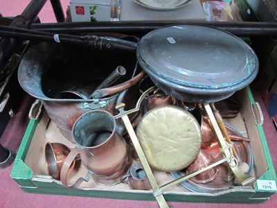 Lot 1216 - XIX Century Copper Funnels, XIX Century copper...