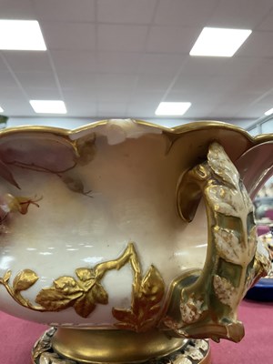 Lot 1062 - A Royal Worcester Porcelain Two-Handled Bowl,...