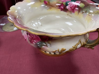 Lot 1062 - A Royal Worcester Porcelain Two-Handled Bowl,...
