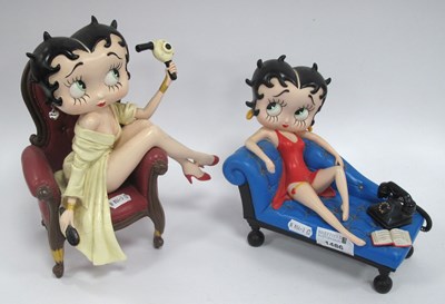 Lot 1486 - Two Betty Boop resin figures by Fleischer...