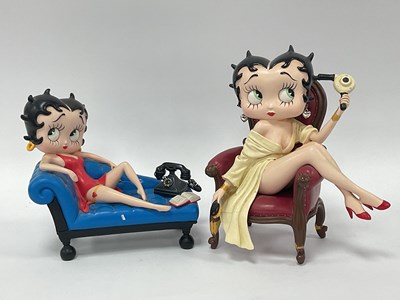 Lot 1517 - Two Betty Boop resin figures by Fleischer...