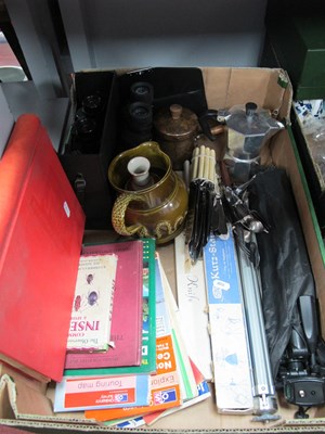 Lot 1175 - Collectibles, including three vintage tripods...