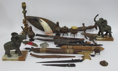 Lot 1510 - Indian Kukri African Dagger, pair of soft...