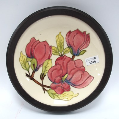 Lot 1310 - Moorcroft Magnolia Pattern Charger, 26cm...