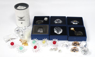 Lot 1380 - Swarovski Crystals, boxed and loose pieces,...