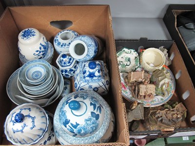 Lot 1117 - Ceramics and decorative miniature buildings,...