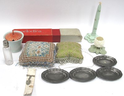Lot 1459 - Four XIX Century Oval Pewter Pin Trays,...