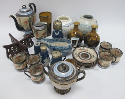 Lot 1339 - Japanese Eggshell Coffee Set, ginger jars,...