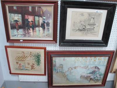 Lot 1633 - Original oil on canvas painting signed Hilton...