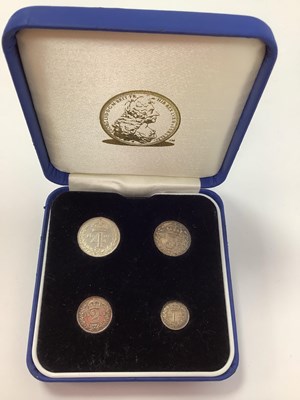 Lot 534 - 1902 Edward VII Four Coin Silver Maundy Set,...