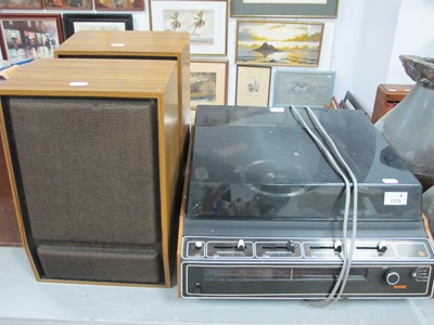 Lot 1579 - Vintage PYE 5001 electric record player with...