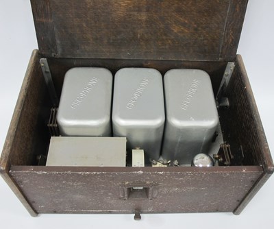 Lot 1575 - Vintage wooden cased Osram “Music 4 Magnet”...