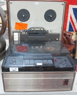 Lot 1581 - Two vintage reel-to-reel tape recorders:...