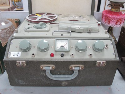 Lot 1574 - A 1950s/60s British Ferrograph 4A portable...