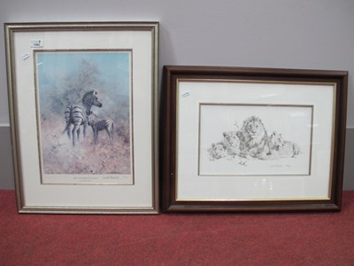 Lot 1582 - David Shepherd (1931-2017) Lion Family Limited...