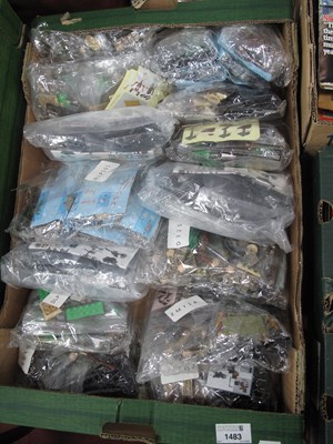 Lot 1483 - Fourteen Lego-style military DIY toy block...