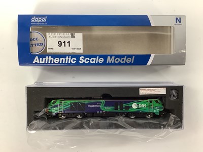 Lot 911 - A Boxed Dapol 'N' Gauge Class 68 Locomotive...