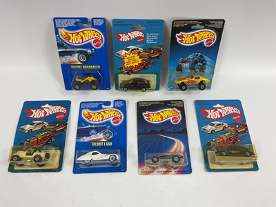 Lot 739 - Seven Mattel Circa 1981-1990 Carded Hot Wheels...