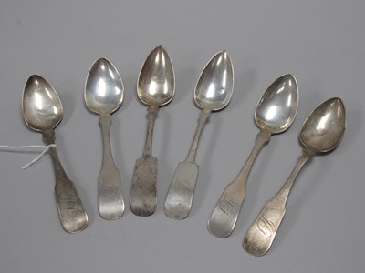 Lot 8 - A Matched Set of Six American Teaspoons,...