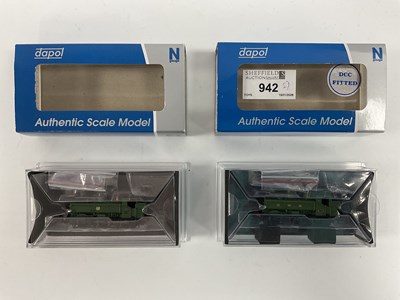 Lot 942 - Two boxed Dapol N gauge GWR Pannier tank...