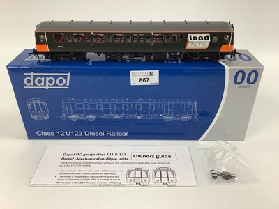 Lot 867 - A Boxed Dapol '00' Gauge Class 122 Railcar in "...
