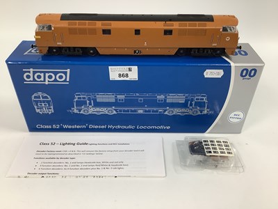 Lot 868 - A Boxed Dapol 'OO' Gauge Class 52 Western...
