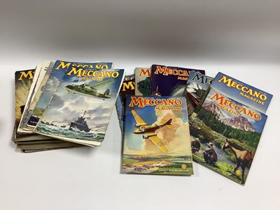 Lot 619 - Thirty-six copies of "Meccano Magazine",...