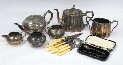 Lot 1349 - Silver and Silver-plated Items, including a...