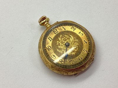 Lot 394A - A Highly Decorative Ladies Fob Watch, the...
