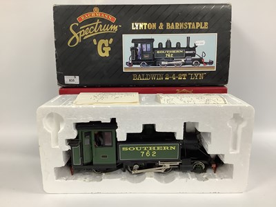 Lot 835 - A Bachmann 10mm 'G' Gauge Boxed 2-6-2 Baldwin "...