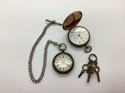 Lot 390A - An Antique Ladies Fob Watch, the unsigned...