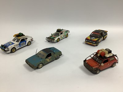 Lot 930 - Five 1:24/1:25 Scale Diecast Model Rally Cars...