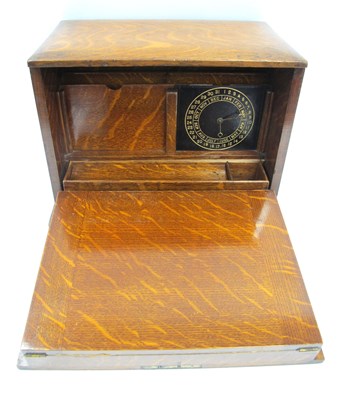 Lot 1436 - Early XX Century Oak Writing Box, with a...
