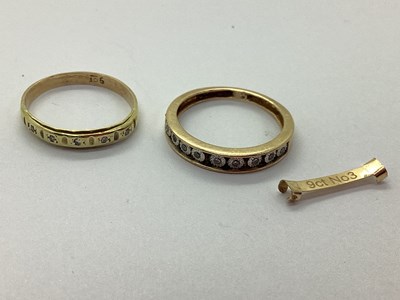 Lot 109 - A Modern Half Eternity Style Ring, illusion...
