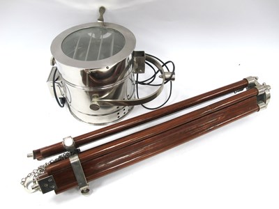 Lot 1533 - Spotlight, with a folding adjustable tripod.
