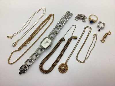 Lot 255 - A Modern Pearl Drop Pendant, of openwork...
