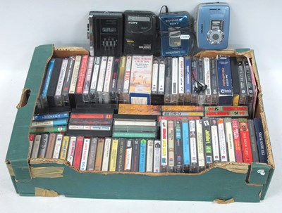 Lot 1181 - Four Vintage Cassette Players (Sony Walkman WM-...