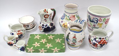 Lot 1270 - Poole Pottery Vases (x 2), Ken Eardley stand,...