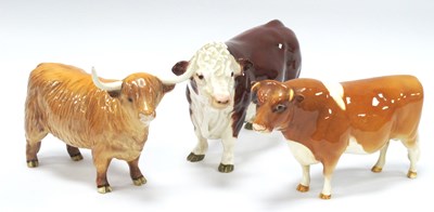 Lot 1318 - Beswick Hereford Bull, 21.5cm long. Ch....