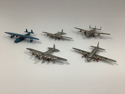 Lot 965 - Five Post-War Dinky Aircraft, including two...