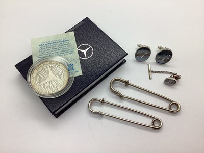 Lot 371 - Pobjoy Mint; A Hallmarked Silver 'Mercedes...