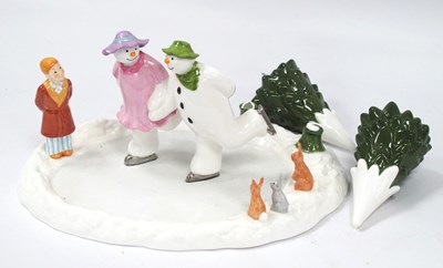 Lot 1377 - Coalport Characters - The Snowman 'Ice Dance'...