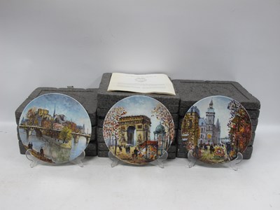 Lot 1166 - A Set of 12 Wall Plates, Porcelaine De Limoges,...