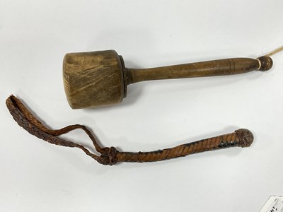Lot 1428 - Vintage Plated Leather Bound Lead Fishing...