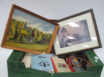 Lot 1015 - J Eliott (local artist), two oil on board...