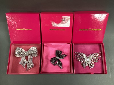 Lot 302 - Butler & Wilson; A Decorative Butterfly Brooch,...