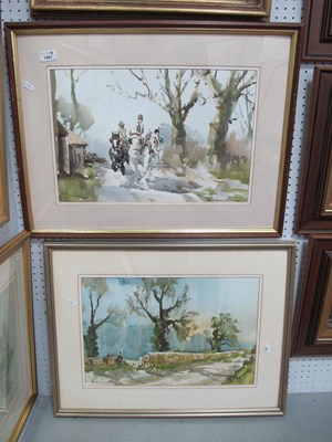 Lot 1567 - W.Watson Drummond (Wiltshire Artist) 'Homeward...