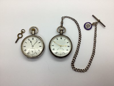 Lot 396 - A Hallmarked Silver Cased Openface Pocket...